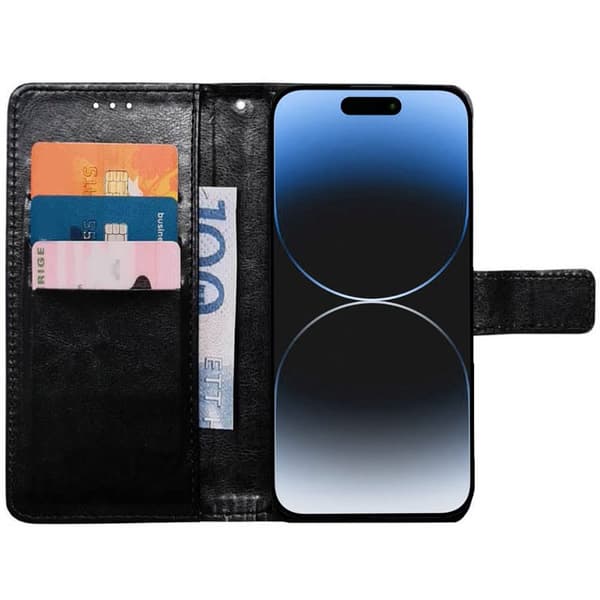 Lommebokdeksel 3-kort Apple iPhone 16 Pro Max - Svart