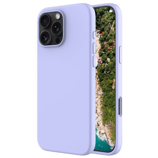 Liquid silikone cover Apple iPhone 16 Pro Max - Pale Purple