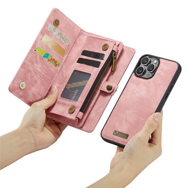 CaseMe mobilfodral 008 8-kort Apple iPhone 16 Pro Max - Rosa