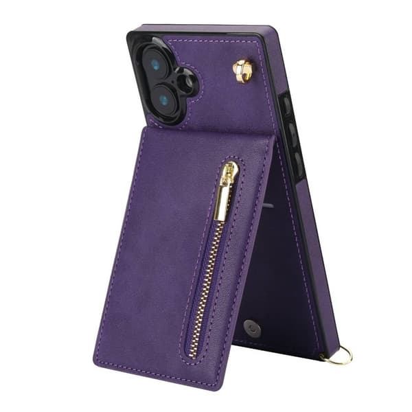 Zipper halskjede deksel Apple iPhone 16 Plus - Lilla