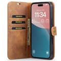 Pikkukuva 1 / 5: Lompakkokotelo DG-Ming 2i1 Apple iPhone 16 Plus - Ruskea