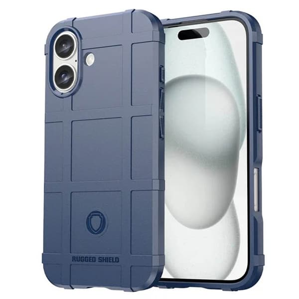 Rugged Shield cover Apple iPhone 16 Plus - Blå