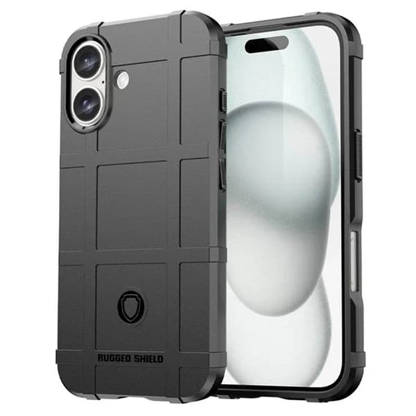 Rugged Shield cover Apple iPhone 16 Plus - Sort