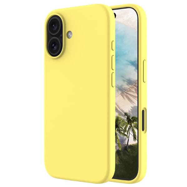 Liquid silikonisuoja Apple iPhone 16 Plus - Canary Yellow