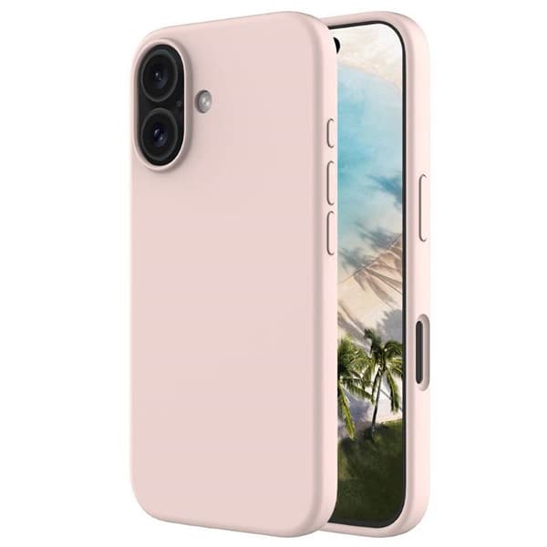 Liquid silikone cover Apple iPhone 16 Plus - Pink Sand