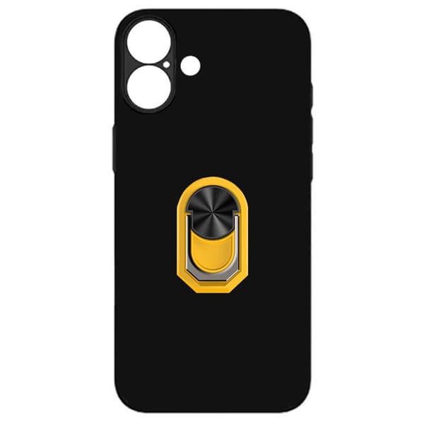 TPU sormuskotelo Apple iPhone 16 - Keltainen