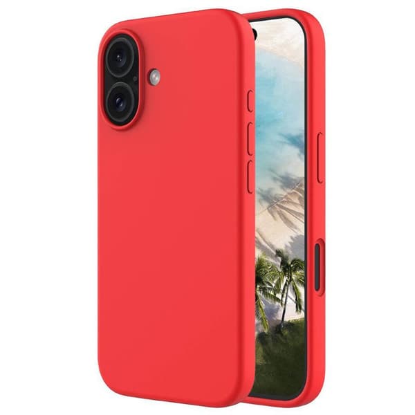 Liquid silikonisuoja Apple iPhone 16 - China Red