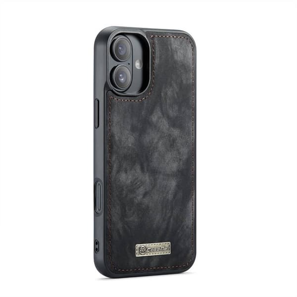 CaseMe puhelimenkotelo 008 8-kortti Apple iPhone 16 - Musta/harmaa
