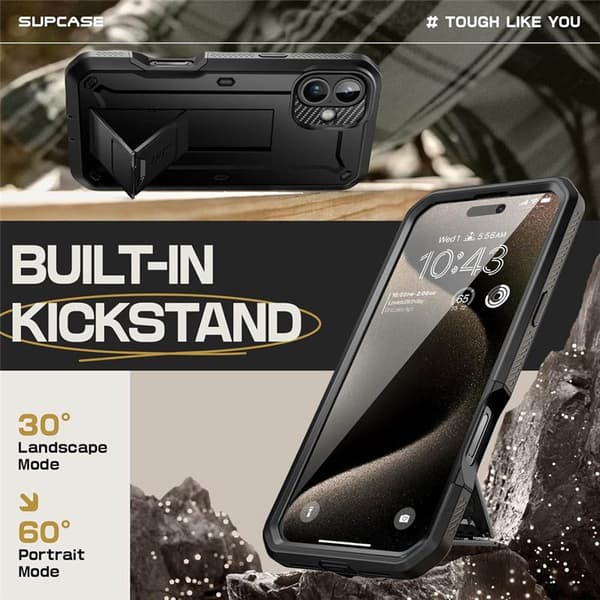 SUPCASE UB Pro cover Apple iPhone 16 - Sort
