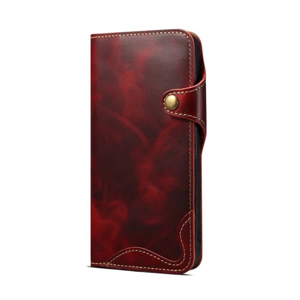 Denior mobilcover læder Apple iPhone 16 Plus - Oxeblod