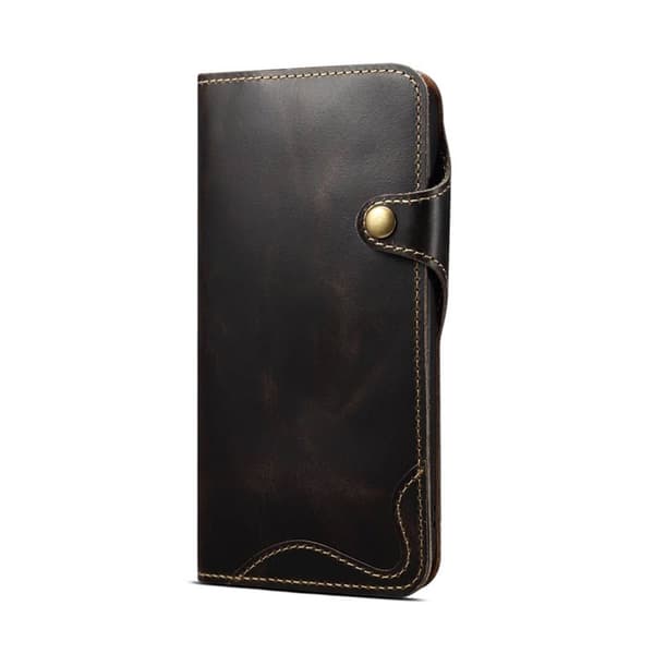 Denior mobilfodral läder Apple iPhone 16 Plus - Svart