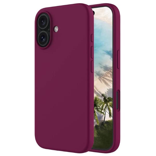 Liquid silikonikuori Apple iPhone 16 Plus - True Berry