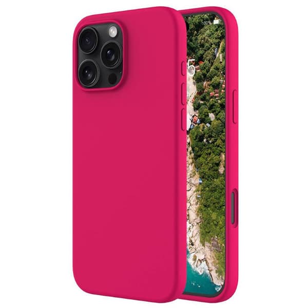 Liquid silikon deksel Apple iPhone 16 Pro Max - Dragon Fruit