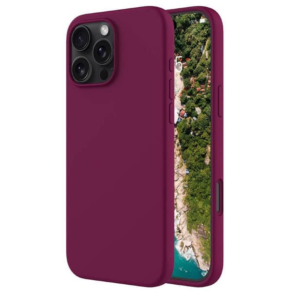 Liquid silikone cover Apple iPhone 16 Pro Max - True Berry