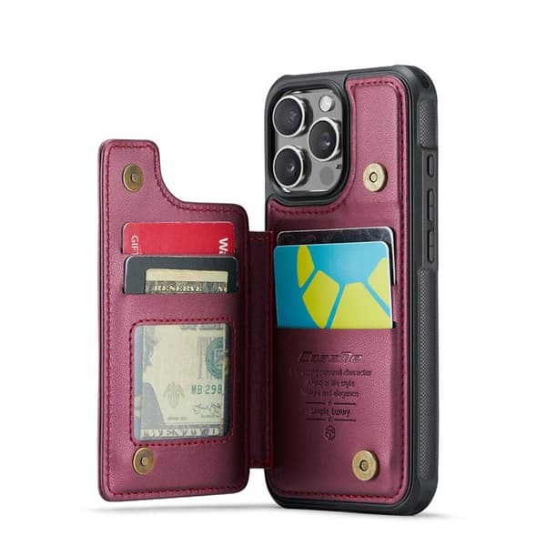 CaseMe puhelimenkotelo C22 Apple iPhone 16 Pro - Viininpunainen