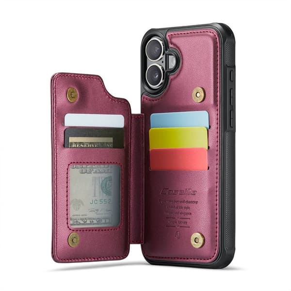 CaseMe puhelimenkotelo C22 Apple iPhone 16 - Viininpunainen