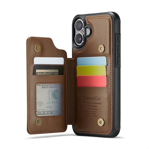CaseMe puhelimenkotelo C22 Apple iPhone 16 - Ruskea