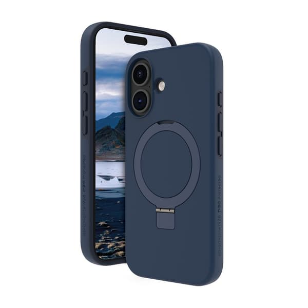 dbramante1928 iPhone 16 Plus Kuori Iceland Ultra D3O MagSafe Kickstand Sininen
