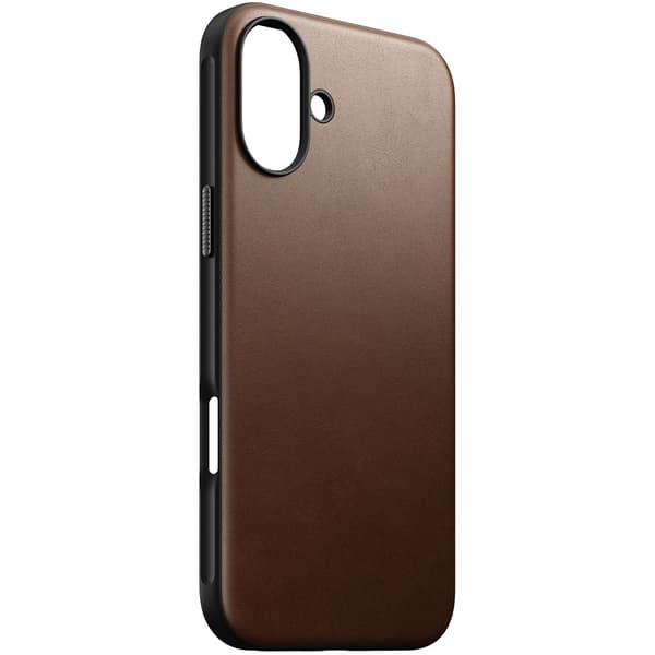 NOMAD iPhone 16 Plus Skal Modern Leather Case Brun