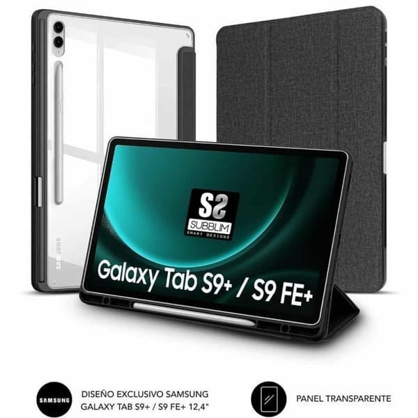 Nettbrettdeksel Subblim Samsung S9+/ FE Svart
