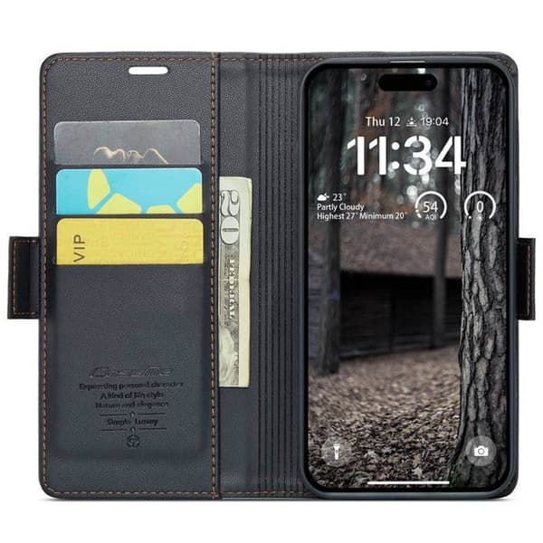 CaseMe puhelimenkotelo 023 Apple iPhone 16 Plus - Musta
