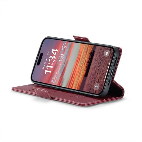 CaseMe puhelimenkotelo 023 Apple iPhone 16 - Viininpunainen