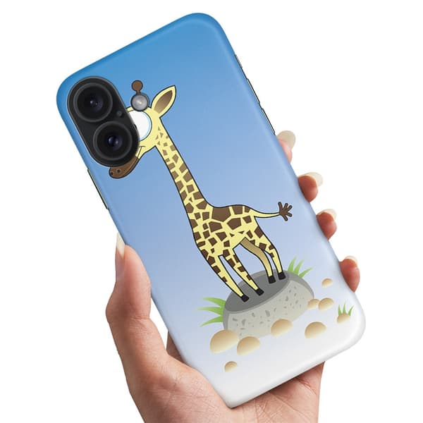 iPhone 16 - Kuoret/Suojakuori Piirretty Kirahvi