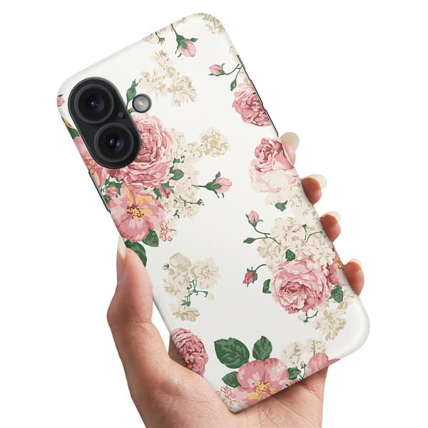 iPhone 16 - Kuoret/Suojakuori Retro Kukat