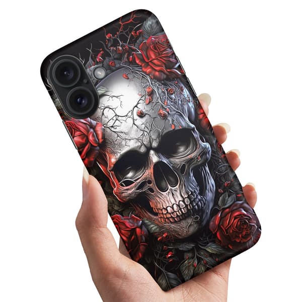 iPhone 16 - Kuoret/Suojakuori Skull Roses