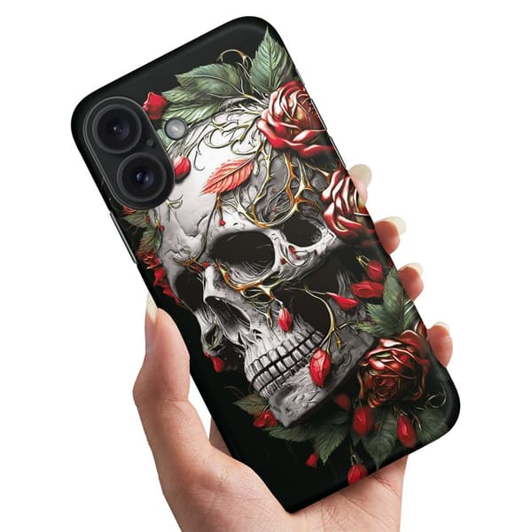 iPhone 16 - Kuoret/Suojakuori Skull Roses