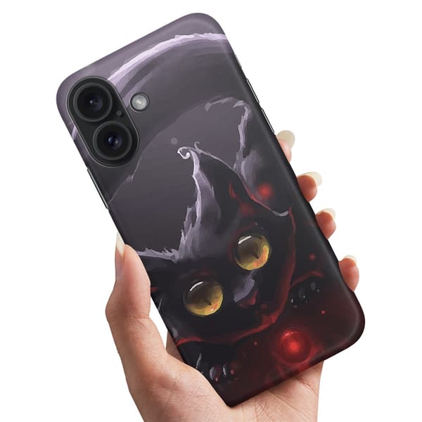 iPhone 16 Plus - Kuoret/Suojakuori Musta Kissa