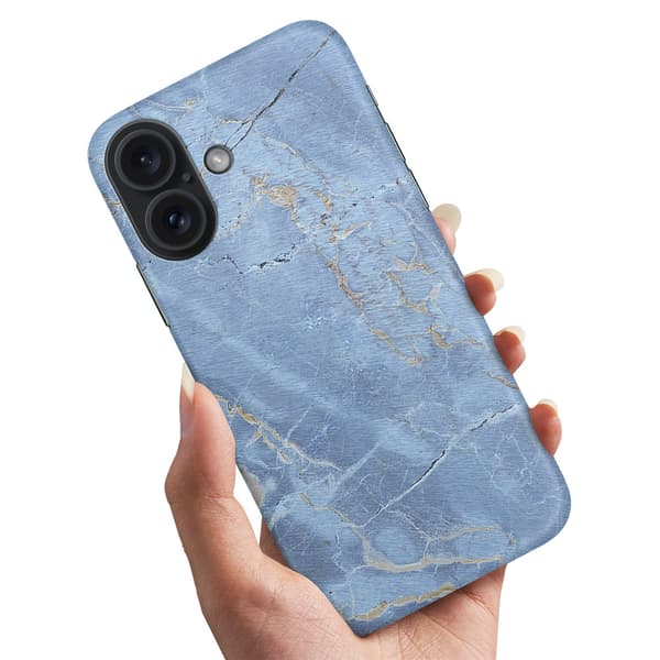 iPhone 16 Plus - Cover/Mobilcover Marmor