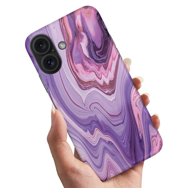 iPhone 16 Plus - Cover/Mobilcover Marmor