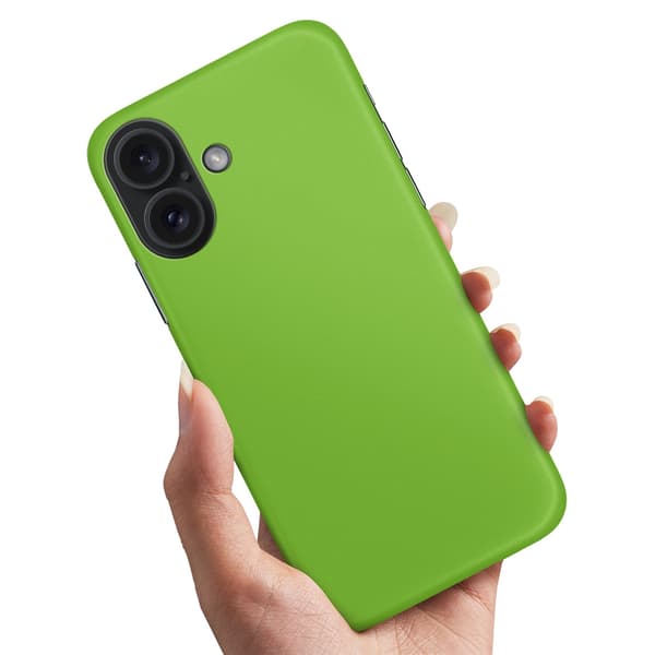 iPhone 16 Plus - Deksel/Mobildeksel Limegrønn