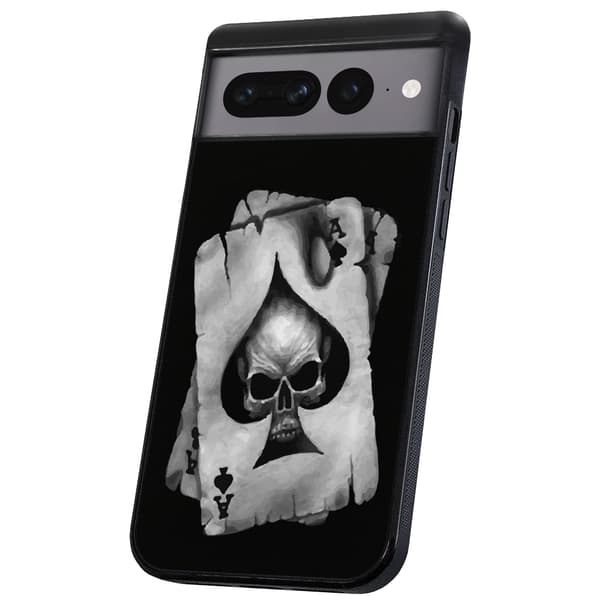 Google Pixel 9 Pro XL - Deksel/Mobildeksel Dødningehode Kortstokk