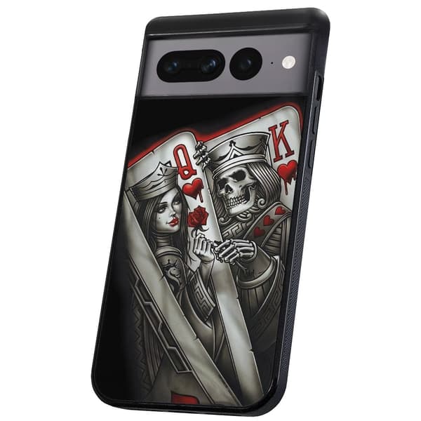 Google Pixel 9/9 Pro - Cover/Mobilcover King Queen Kortspil