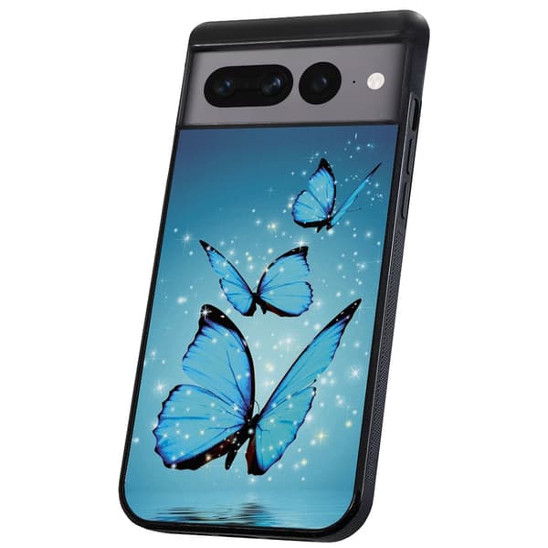Google Pixel 9 Pro XL - Cover/Mobilcover Glitrende Sommerfugle