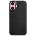 Pikkukuva 1 / 8: SKALO iPhone 16 PU-nahkainen Suojakuori - Musta