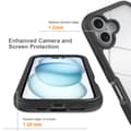 Pikkukuva 3 / 7: SKALO iPhone 16 Iskunkestävä Clear Hybridi Suojakuori - Violetti