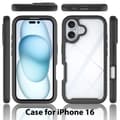 Pikkukuva 6 / 7: SKALO iPhone 16 Iskunkestävä Clear Hybridi Suojakuori - Violetti
