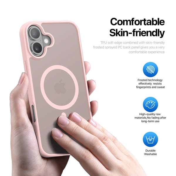 DUX DUCIS iPhone 16 Yind Series Matte Finish Cover - Pink