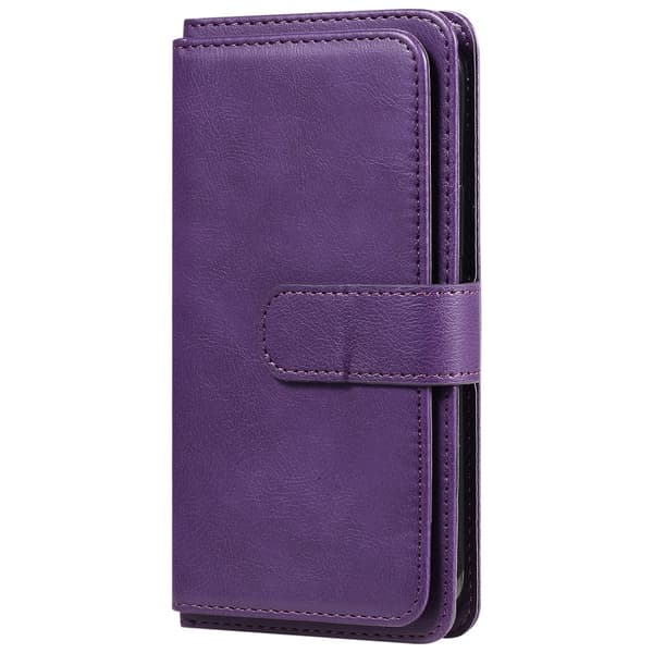 SKALO iPhone 16 10-lokeroa Lompakkokotelo - Violetti