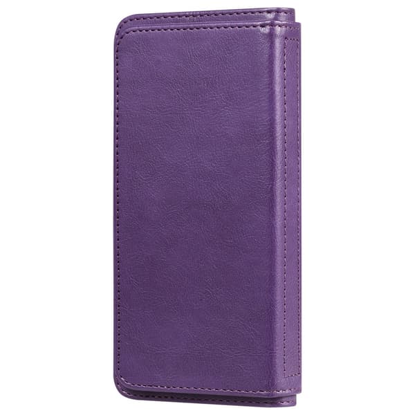 SKALO iPhone 16 10-lokeroa Lompakkokotelo - Violetti