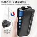 Miniatyrbillede 3 af 7: SKALO iPhone 16 Vertical Flip Cover - Sort