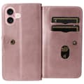 Pikkukuva 5 / 11: SKALO iPhone 16 10-lokeroa Lompakkokotelo - Ruusukulta