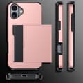 Miniatyrbillede 10 af 10: SKALO iPhone 16 Plus Armor Cover kortholder - Rosa guld