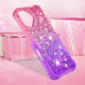 Miniatyrbillede 7 af 7: SKALO iPhone 16 Plus Kvicksand Glitter Hjerter TPU Cover - Pink-Lilla