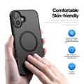 Pikkukuva 4 / 9: DUX DUCIS iPhone 16 Plus Yind Series Matta viimeistely Suojakuori - Musta