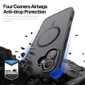 Pikkukuva 7 / 9: DUX DUCIS iPhone 16 Plus Yind Series Matta viimeistely Suojakuori - Musta