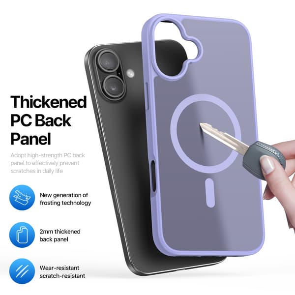 DUX DUCIS iPhone 16 Plus Yind Series Matte Finish Cover - Lilla